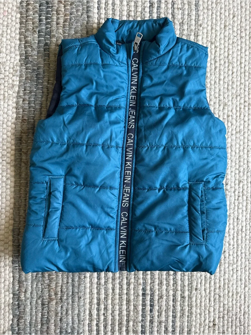 Calvin Klein Blue Puffer Vest